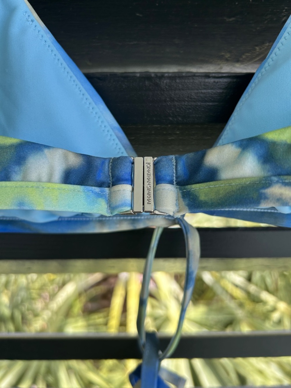 Jonathan Simkhai Blue Harlen/Emmalynn Bikini - Picture 9 of 11
